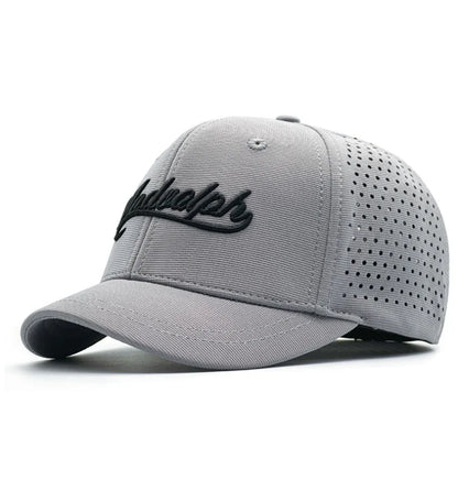 Nagy fejméretű, hátul zárt, 5 cm-es rövid karimájú baseball sapka férfiaknak, hálós, testre szabott sapkák, rugalmas, teljesen zárt sapkák, 56–60 cm, 61–65 cm
