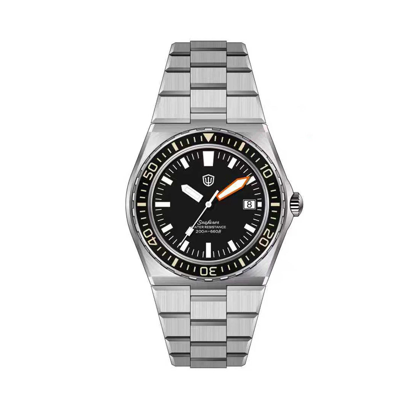 Watchdives WD0017 41mm Quartz Dive Watch Sapphire Crystal 200M Waterproof Ronda 515 VH31 Sweep Second BGW9 Lume Stainless Steel