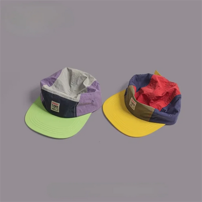 Retro Japanese Style Hip-hop Hats 5 Panel Thin Flat Brimmed Baseball Cap Quick-drying Breathable Sunscreen Hat Unisex