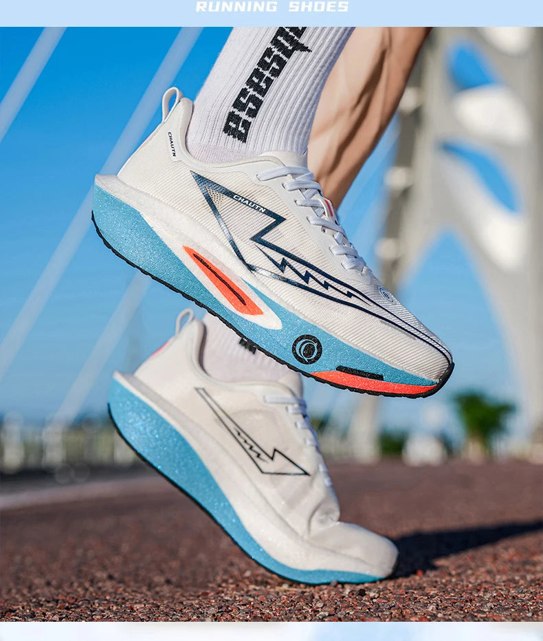 Men Running Shoes Speciality Carbon Plate Sports  Marathon Breathable Lightweight Women Comfortable Nonskid Chunta Sneakers