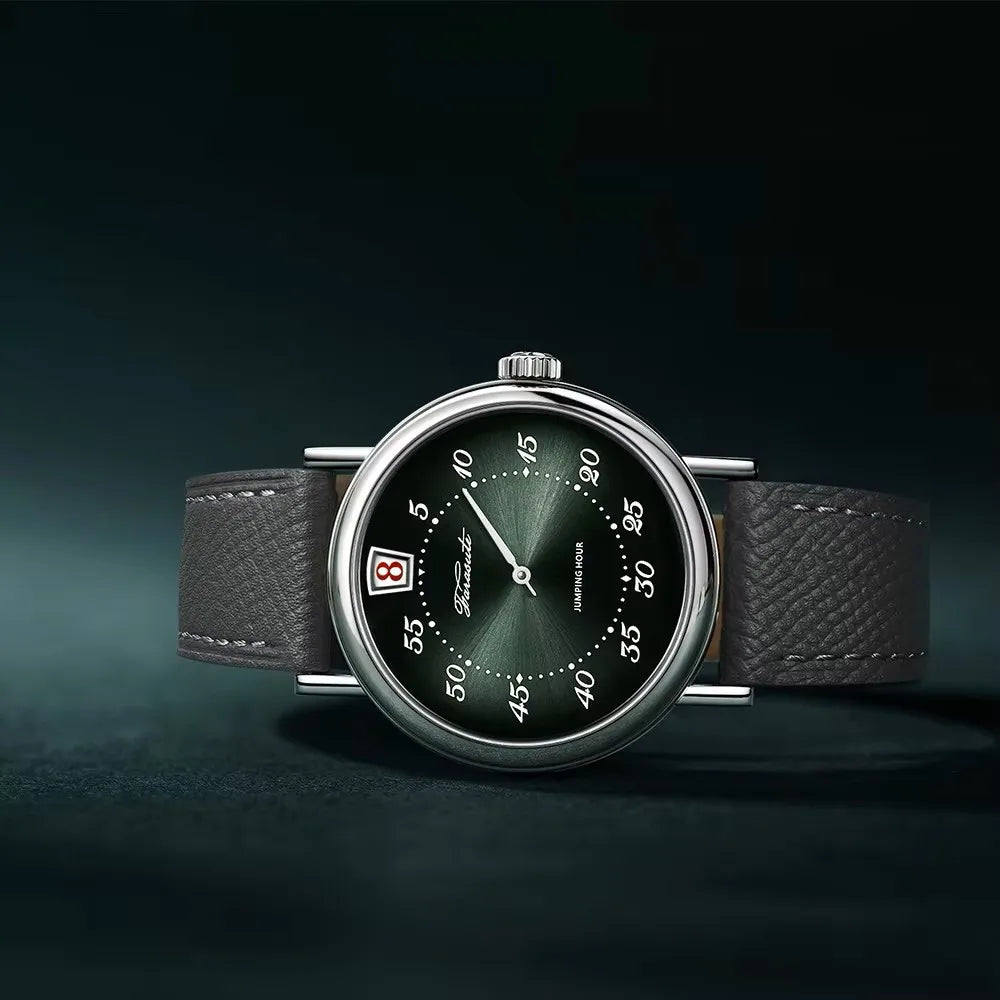 FARASUTE Casual Automatic Mechanical Men Watch Business Jumping Hour Seagull Movement Sapphire Waterproof Wristwatch Male Reloj