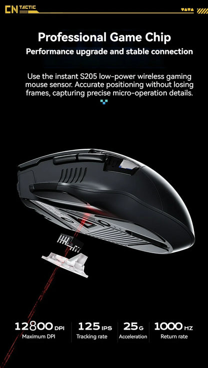 Inphic A9 Explorer V2 Three-mode Gaming Mouse Indicator DPI Adjustable Macro-driver Ergonomics 12000DPI   1000Hz rate of return