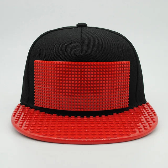Șepci de baseball cu imprimeu cartoon patchwork, blocuri DIY, șepci snapback, șepci hip-hop pentru bărbați și femei, șepci detașabile cu pixeli, șepci „dad hats”, pentru copii și adulți