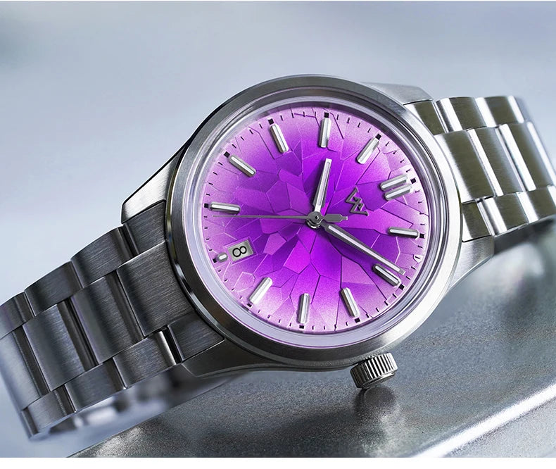 WM Watch Automatic Mechanical Men Watches NH35 Sapphire Glacier Collection 100M Water Resistant Man Welly Merck Watch WM226