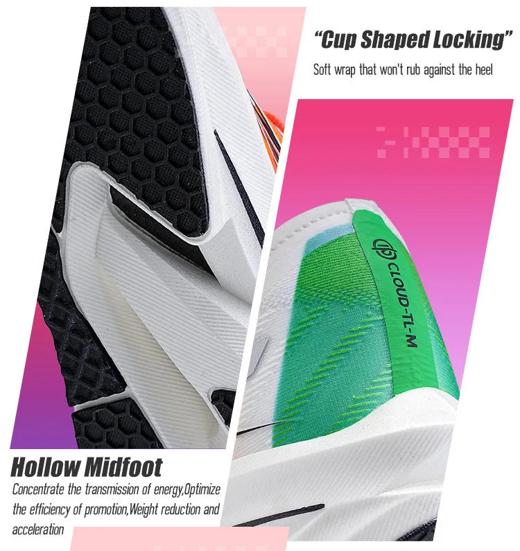 IRUNSVAN Fast Burning 1.0 Carbon Plate Marathon Training Running Shoes Breathable, Protective Arch, Shock Absorbent, Lightweight