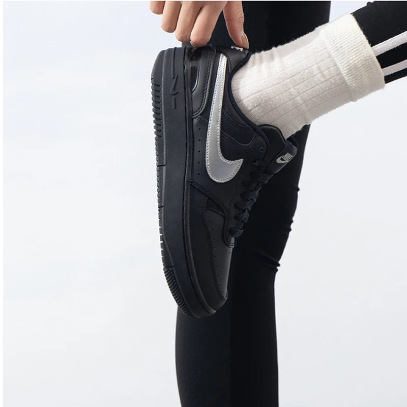 Nike  Authentic  Force Skateboarding Shoes For Women's Black Hq1674-001 Free Shipping