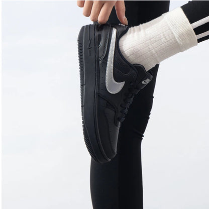 Nike  Authentic  Force Skateboarding Shoes For Women's Black Hq1674-001 Free Shipping
