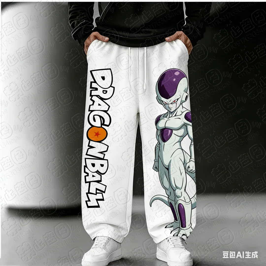 2026 Dragon Ball Goku Style Super Cool 3D Print High Street Style Loose Fit Anime Sports Casual Comic Convention Pants