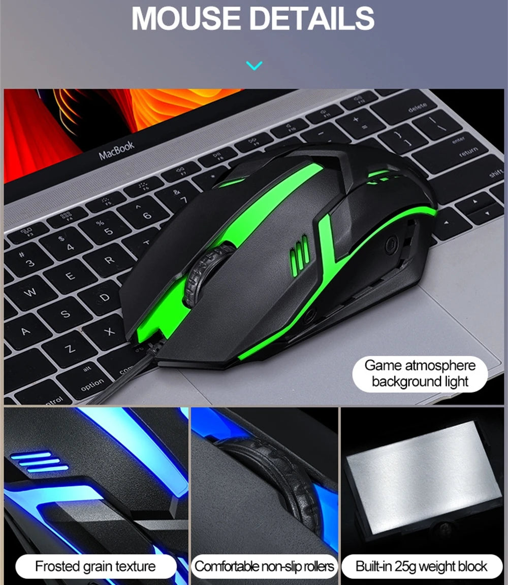 Russian Keyboard with Russian English Letter 100% Keyboard Mouse Kit Translucent Keycaps Backlight Punk Round Keycap Wired TF270