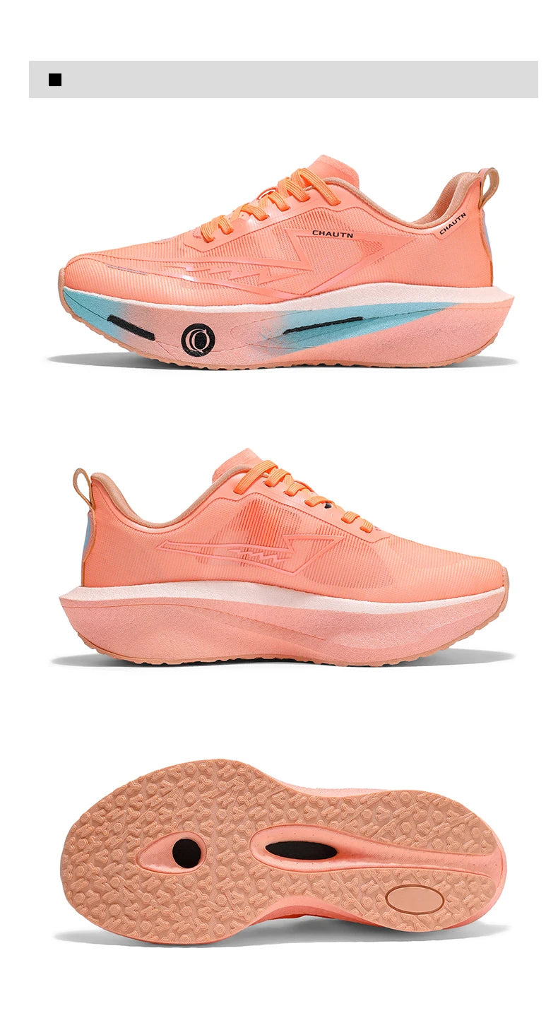 Men Running Shoes Speciality Carbon Plate Sports  Marathon Breathable Lightweight Women Comfortable Nonskid Chunta Sneakers