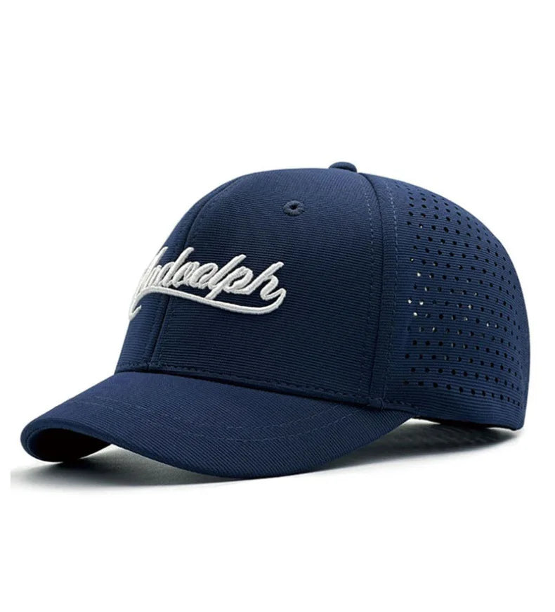 Nagy fejméretű, hátul zárt, 5 cm-es rövid karimájú baseball sapka férfiaknak, hálós, testre szabott sapkák, rugalmas, teljesen zárt sapkák, 56–60 cm, 61–65 cm