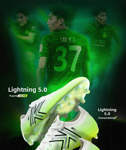 Kelme Men's Mg Soccer Cleats Indoor Short Studs Professional Match Football Boots Slip-resistant Training Turf Shoes