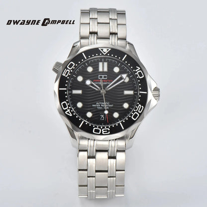 DWAYNE CAMPBELL Top-Luxus-NH35-Automatikuhr für Herren, mechanisch, Keramiklünette, wasserdichte klassische Business-Armbanduhr