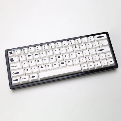 KBDiy Retro GMK Redacted Keycaps White ISO Cherry Profile PBT Keycap Alice Spacer Bar 7u For 60 Mechanical Keyboard MX Switch