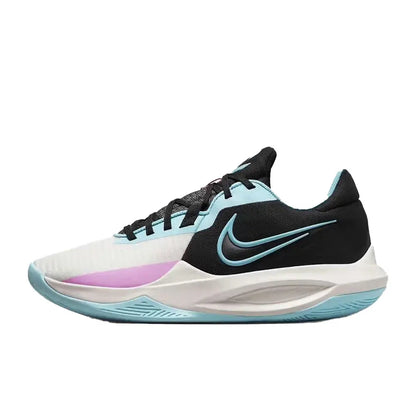 Nike Precision 6 – pohodlné a univerzální nízké basketbalové boty pro muže v černé barvě IO7605-040