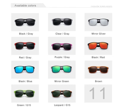 KINGSEVEN Rectangle Retro TR90 Polarized Sunglasses Women Men Cycling UV400 Climbing Glasses Anti-glare Outdoor Sports Eyewear
