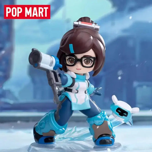 POP MART Overwatch Play of The Game serijos paslaptinga akloji dėžutė – kawaii stiliaus žaislai, dekoratyvinės figūrėlės, namų dekoras, staliniai modeliai-lėlės