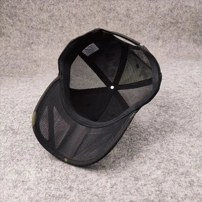 Nyári, lélegző hálós baseball sapka férfiaknak, nagy fejméretre állítható, férfi sapka, alkalmi, terepszínű, szabadtéri dzsungel sapka, férfi, 62 cm