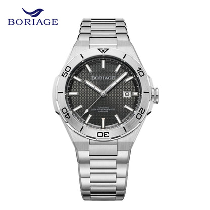 BORIAGE Fully automatic mechanical men's watch BGW9 luminous watch MIYOTA9015 movement 316 stainless steel 200m Water Resistance