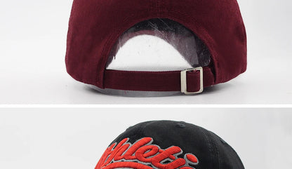 Czapka baseballowa z haftem wielkimi literami – męska letnia czapka codzienna, damska modna czapka typu snapback z bawełny, czapka z daszkiem w stylu hip-hopowym, jesienna czapka z regulowanym paskiem