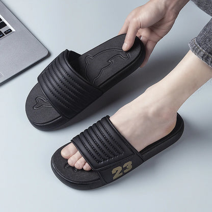 Breathable Summer Flip Flops Men Lightweight Quick Drying Slippers Comfortable Indoor and Outdoor Slides Waterproof Beach Shoes