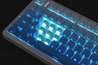 Teclado Mecânico Gaming Sem Fios AULA F75 Pro com Montagem Gasket, RGB Personalizado, Layout 75% e Teclas PBT com Gravação Lateral