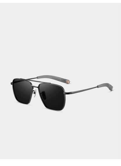 CAPONI Polarized Men Sunglasses Seiko Pure Titanium Photochromic Outdoor Driving Shades UV400 Original Brand Sun Glasses BS50004