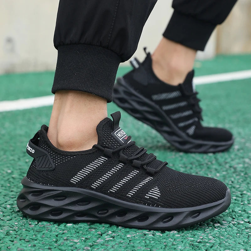 Unisex sneakers voor heren en dames, comfortabele ademende sportschoenen voor koppels, hardloop-, tennis- en wandelsneakers, maat 37-47, geel