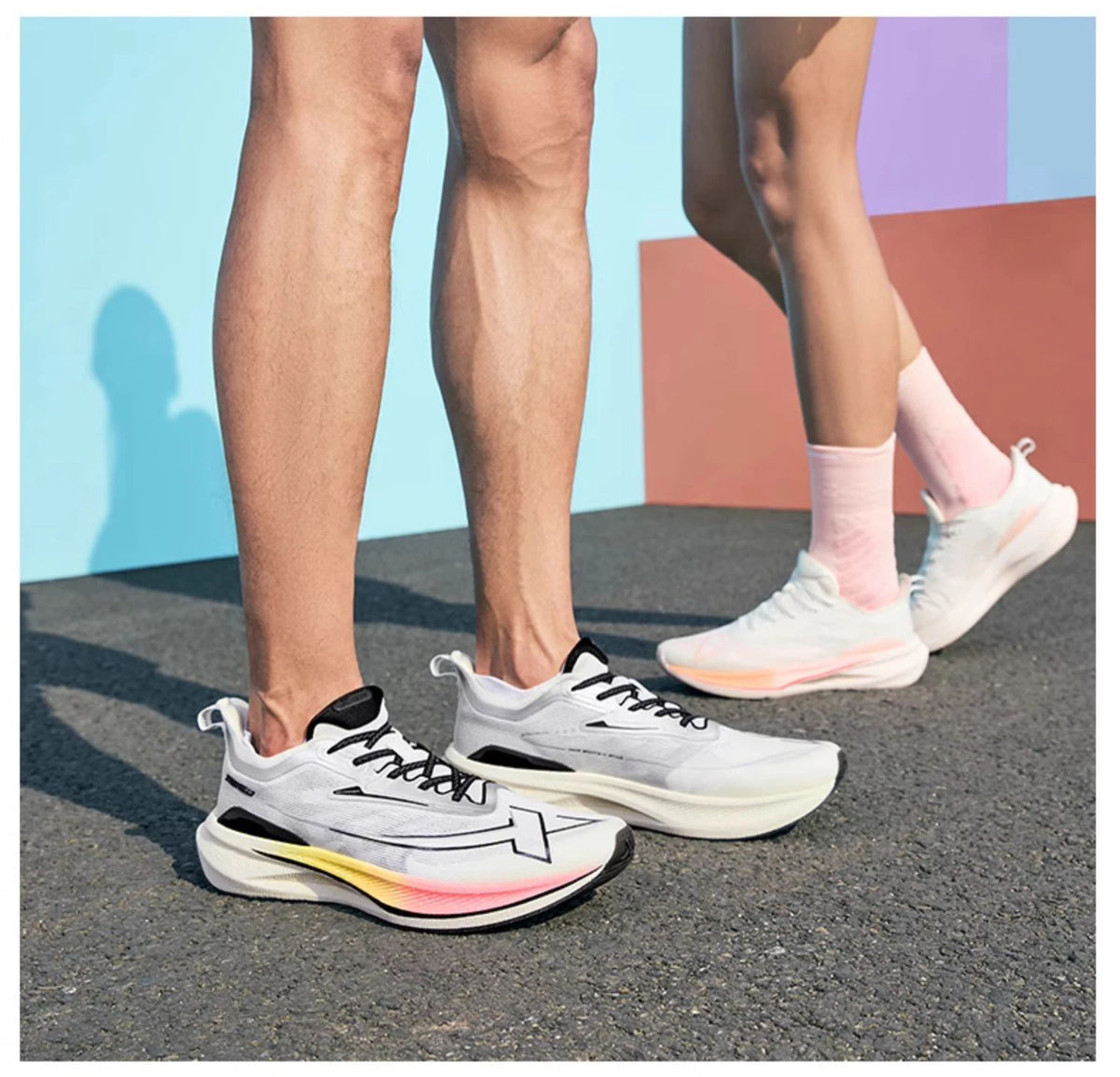 Xtep 2000KM 2.0 Running Shoes Men  Summer Professional TPU Shock Absorption Sneakers (suggest half size down) 876219110043