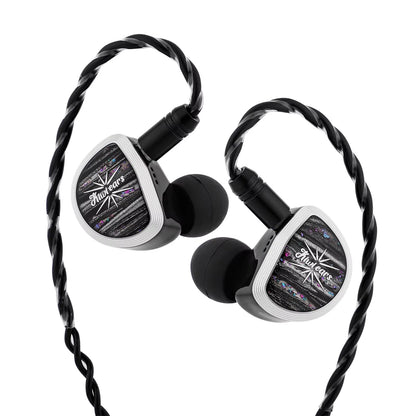 Kiwi Ears Aether HiFi Earphones 15.3mm Planar Driver IEM with Detachable Cable, High-Resolution Wired Earphones for Gaming & Music