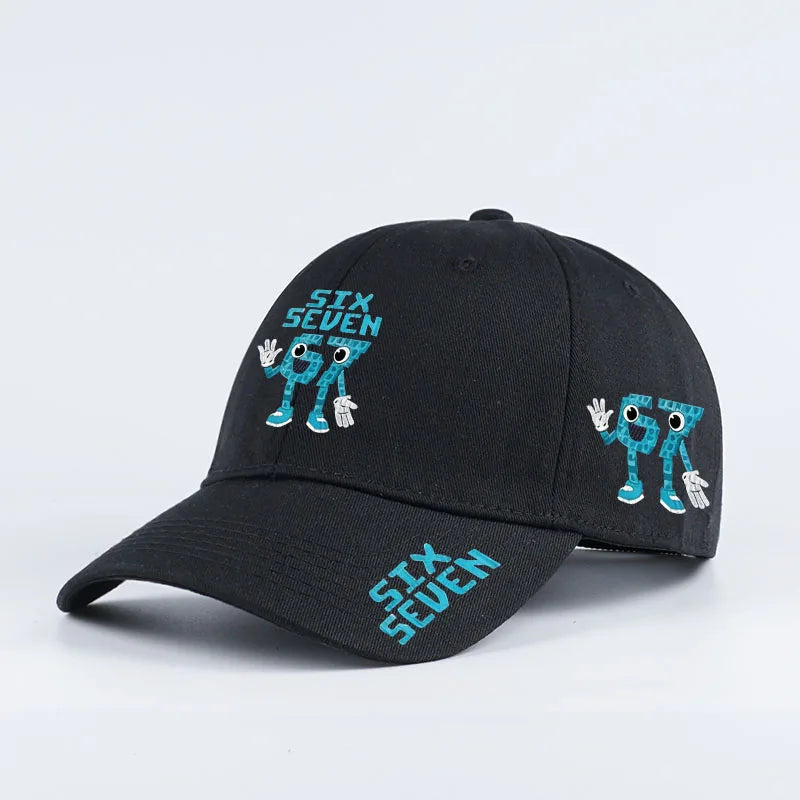 Retro '67 rajzfilm mintás baseball sapka – Állítható, lapos karimájú sapka – Unisex utcai divat, hip-hop napellenző sapka – Dad Hat