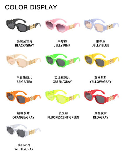 Vintage Square Luxury Small Frame Sunglasses Men Women Rectangle Brand Design Fashion Square Sun Glasses Shades Vintage Glasses