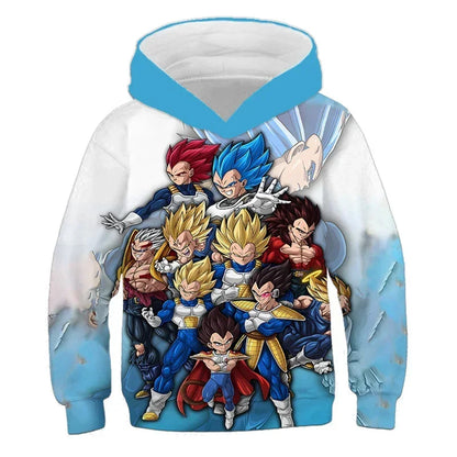 2025 Autumn Cool Dragon Ball Z Kids Boys Sweatshirts Children Casual Boy Hoodies Pullover Anime Dragon Ball Hoodie Hooded Coats