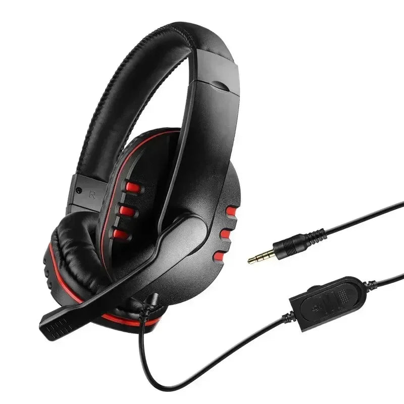 Casque de jeu filaire 3,5 mm pour PS4 PlayStation 4, PC, avec microphone
