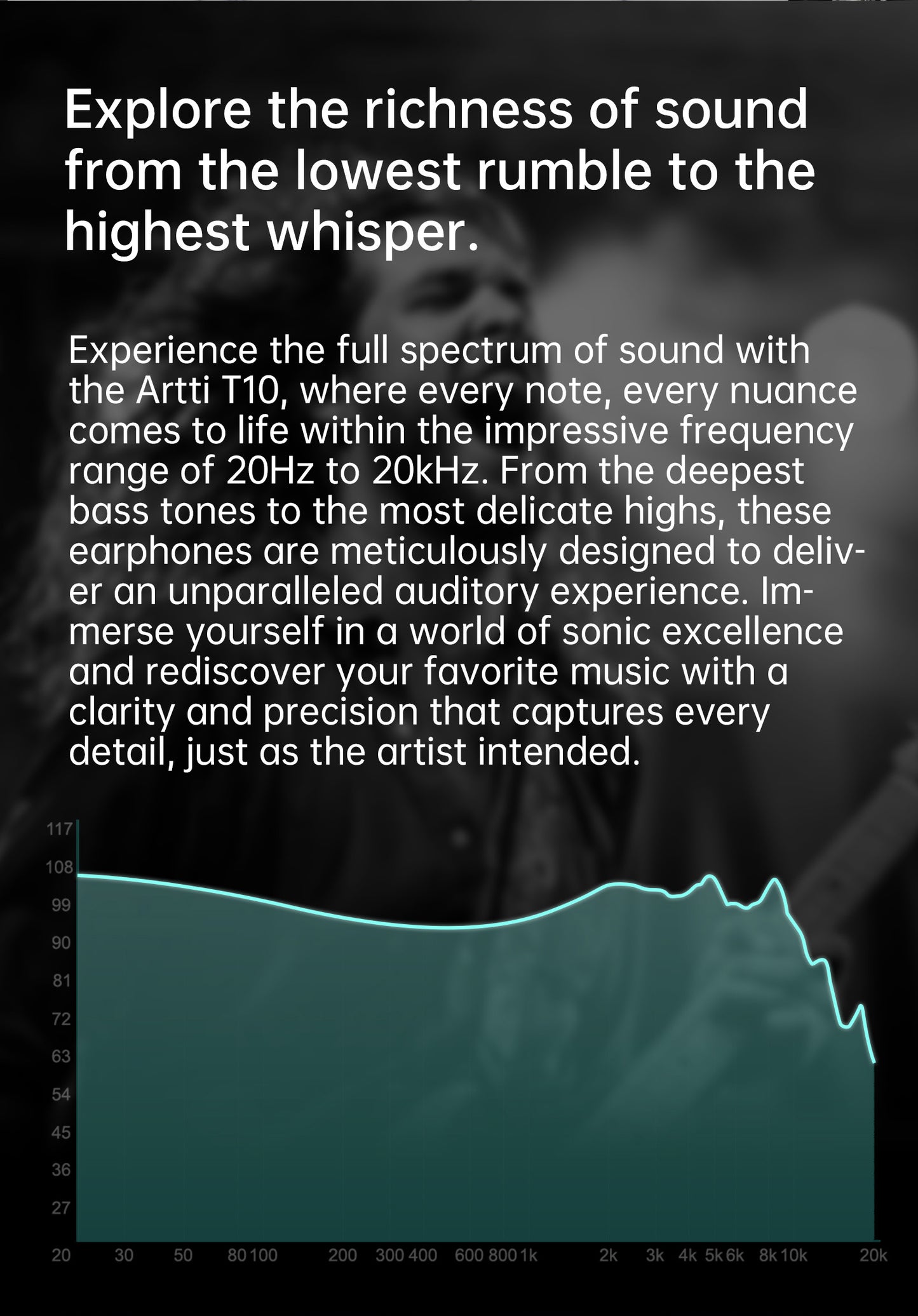 ARTTI T10 Planar Driver In-Ear HiFi Earphones, 14.2mm Wired IEM Monitors with Textured Bass, Detachable 0.78mm 2-Pin Cable, 3.5mm/4.4mm Audiophile Earphones
