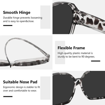 Oversized Over Glasses T01 Sunglasses for Women Men Square Fit Over Sun Glasses UV400