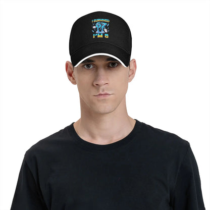 Unisex 8th Birthday I'm 8 Year Old Six Seven Bruh 6 7 Brainrot Meme Hat  Sun Baseball Caps New Baseball Cap Sunscreen Hats