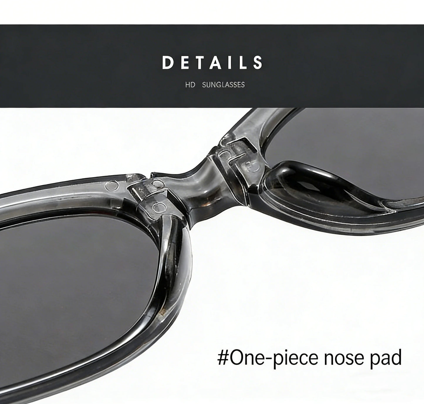 Minimalist Oval Cat-eye Glasses Women's Fashion Outdoor Folding Sunglasses Sun Shading UV Sunscreen Glasses Stylish Accessory