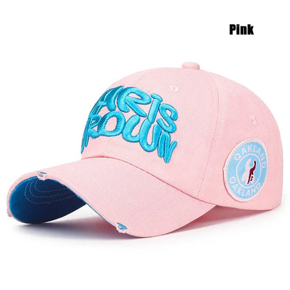 Modna czapka baseballowa do sportu na świeżym powietrzu, unisex, dla mężczyzn i kobiet, z uniwersalnym haftem literowym, regulowana czapka typu snapback