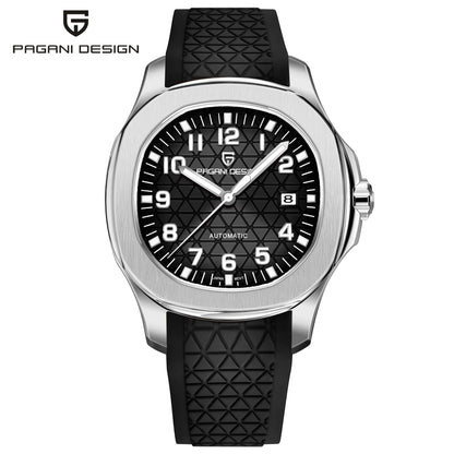 PAGANI DESIGN 2026 New Men's Watches Rose Gold Top Luxury  Automatic Watch For Men Barrel dial Steel Mechanical Wristwatch Men