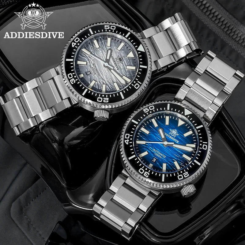 ADDIESDIVE new men's watch sapphire gradient dial BGW9 luminous Japanese 8215 mechanical watch 1000m waterproof watch AD2545