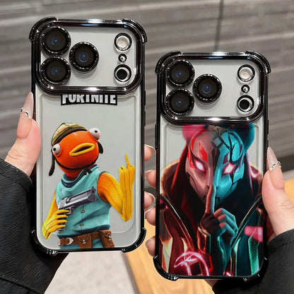 Anime Fortnite-game telefoonhoesje met game-design voor Xiaomi Redmi A7 15 A3 15C 14C K50 A1 Note 15 14 13 12 12s Pro Plus 4G 5G, valbestendig