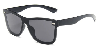 Luxury OverSized Glasses Women Anti-Reflective Mirror Sunglasses Square Plastic Eyeglasses