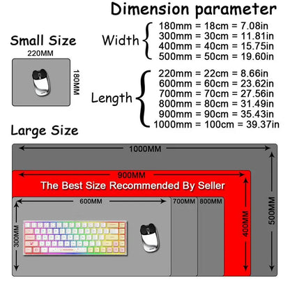 Computer Table Mat Keyboard Desk Pads Anime Mouse Pad Kawaii Girl Mausepad 900x400mm Rubber Non-slip Mouse Mats Demon Slayers XL