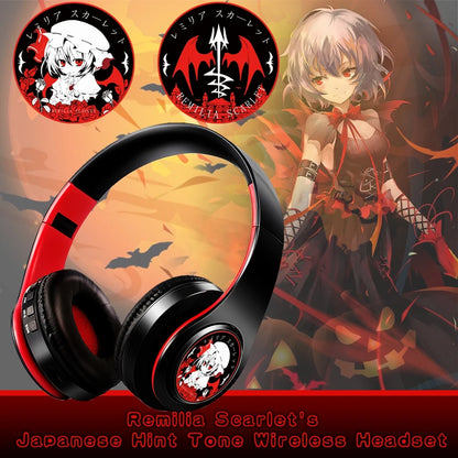 Miku Nakano Sanjiu Bluetooth 5.0 Over-Ear Anime Headphones – Wireless Stereo Gaming Headset with Deep Bass, Microphone & TF Card Support