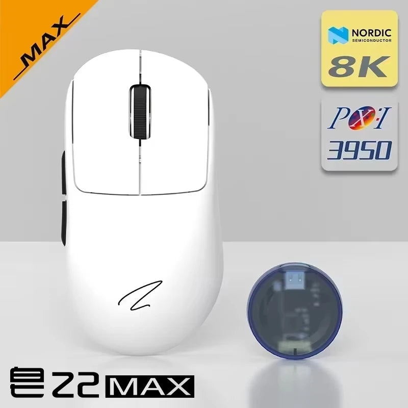 Zaopin Z2 Wireless Gaming Mouse 3-Mode PAW3395 4K Polling Rate Lightweight Esports Mouse for PC, Laptop & Gaming