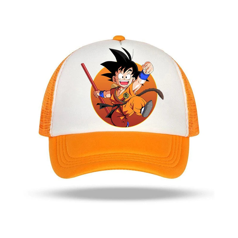 Dragon Ball baseball sapkák, anime karakterekkel nyomtatott napellenzős sapkák, gyerekeknek és felnőtteknek, nyári, lélegző, alkalmi sapkák, állítható csúcsú sapkák, ajándékok