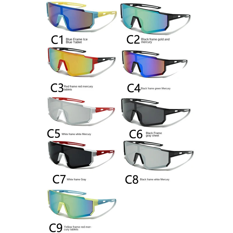 Fashion Colorful Cycling Sun Glasses Boy Girl Outdoor Sport Ride Protection Optical Glasses Climbing Skiing Children Goggles