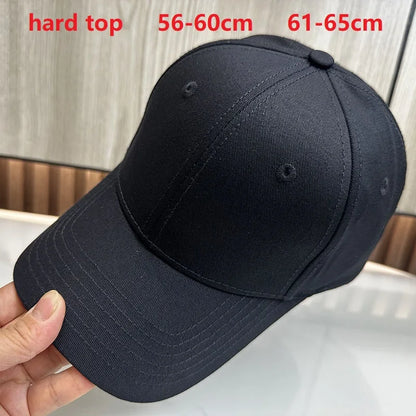 Bejzbol kape za muškarce s velikom glavom, za žene, XXL, prevelike, visoke krune, podesive, jednobojne, s kopčom (snapback), 56-60 cm, 60-65 cm