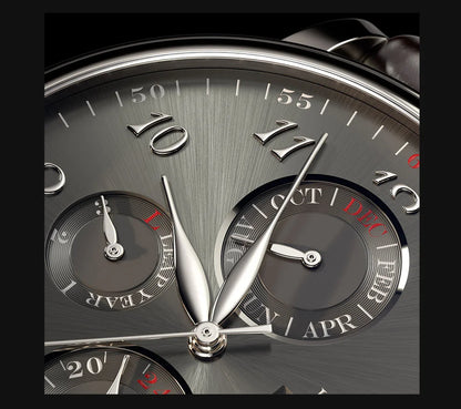 Luxury Brand Switzerland LOBINNI Ewiger Kalender Automatische mechanische Herrenuhr Saphirglas Multifunktionsuhr L13019-8